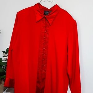 Laura Scott Red Blouse